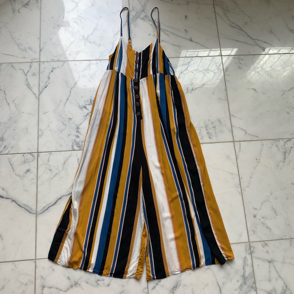 Urban Outfitters Stripped Jumpsuit